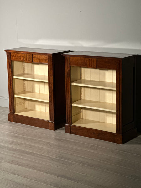 A Matching Pair Of Antique Style Mahogany Book Cases By Grange