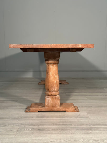 Vintage Large Oak Refectory Table