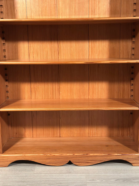 Arts And Crafts Pitch Pine Bookcase C.1900