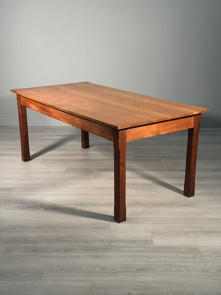 Antique Golden Oak Dining Table c1910