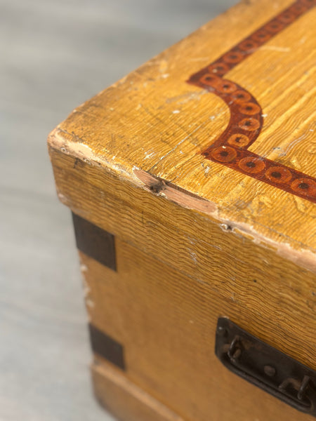 Victorian Pine Chest in Original Paint