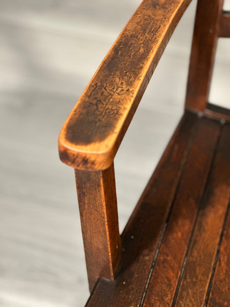 Antique H.M.O.W Oak Desk Chair c.1930