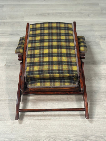 Antique Folding Campaign Armchair