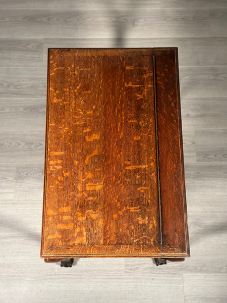 Small Victorian Oak Writing Desk