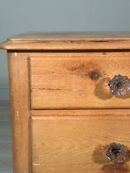 Victorian Pine Chest Of Drawers c.1880