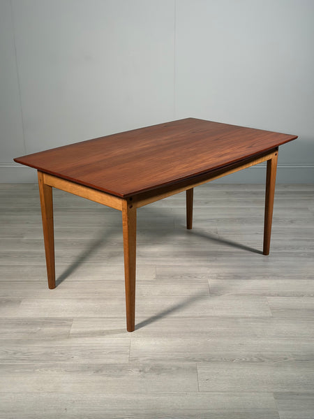 Danish Teak And Oak Dining Table By Farstrup Mobler C.1960