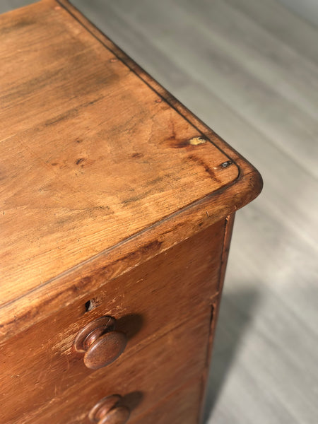Early Victorian Pine Chest Of Drawers c.1850