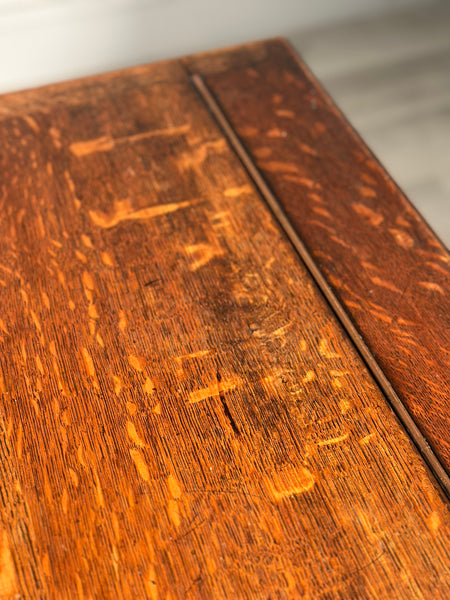 Small Victorian Oak Writing Desk