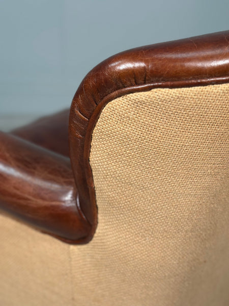 Small Vintage Leather Armchair