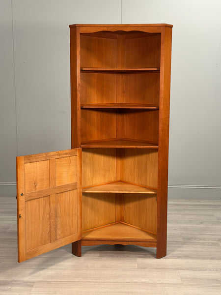 Arts & Crafts Oak Corner Cupboard By Arthur Reynolds