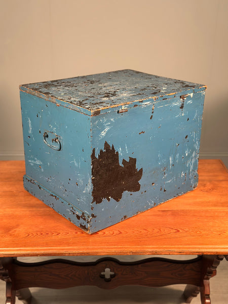 Victorian Pine Chest In Paint