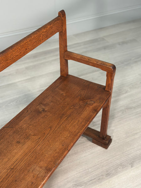 Arts & Crafts Oak Bench c.1930