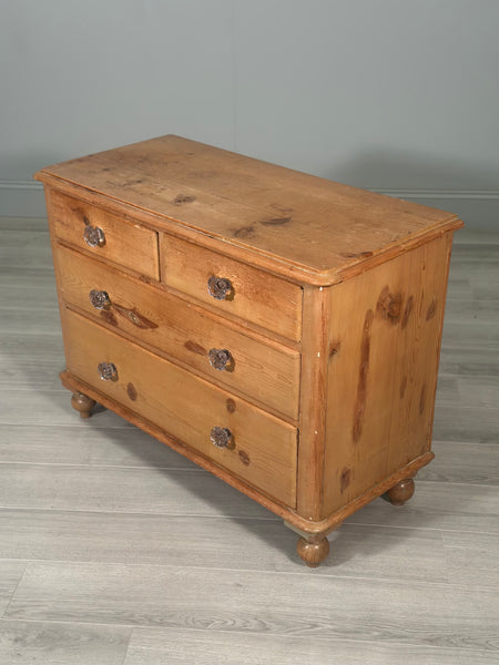 Victorian Pine Chest Of Drawers c.1880