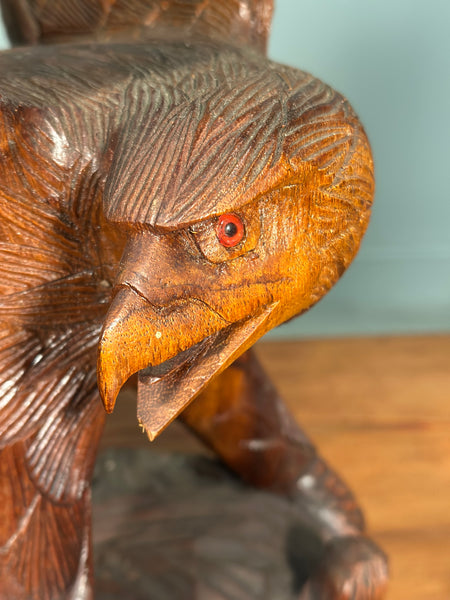 A Pair Of Carved Eagles