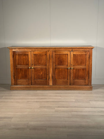 Large Antique Oak School Cupboard