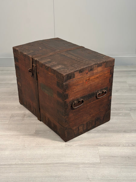 Antique Oak Silver Chest