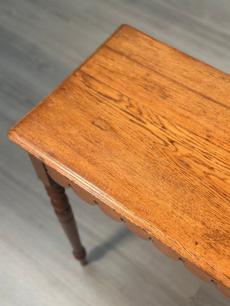 Antique Ecclesiastical Oak Console Table