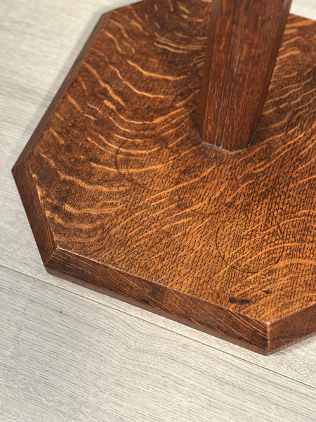 Arts and Crafts Cotswold School Oak Standard Lamp