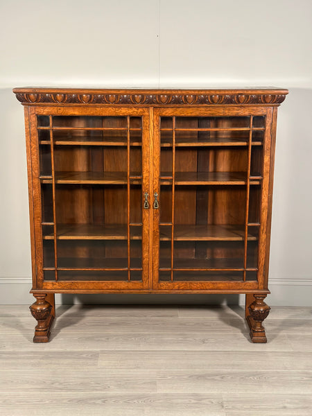 Antique Pollard Oak Bookcase C.1900