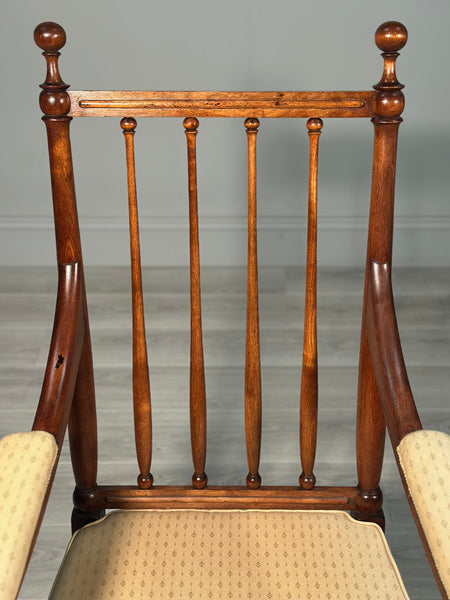 Gillows Mahogany Open Armchair
