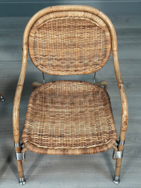 Vintage Ikea Wicker Chairs Designed By Mats Theselius For 'Ps Edition’