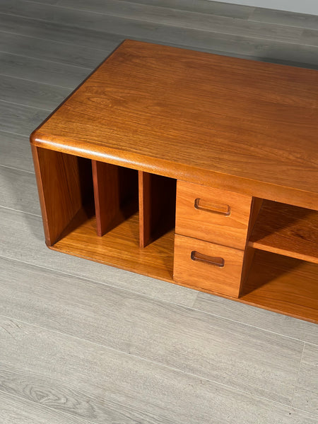 Large Double Sided Teak Coffee Table C.1980