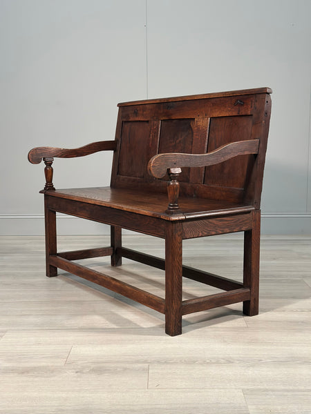 Antique Georgian Oak Settle