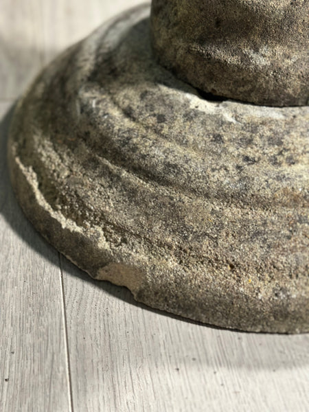 Vintage Composite Stone Birdbath