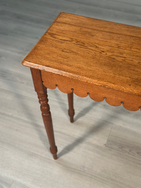 Antique Ecclesiastical Oak Console Table