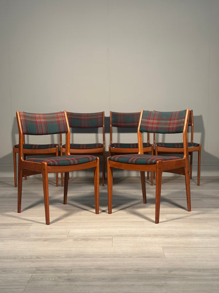 Set Of Six Danish Dining Chairs By Erik Buch C.1970