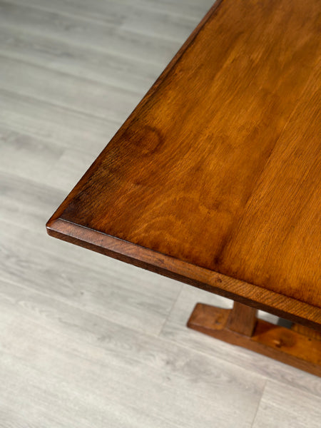 Arts and Crafts Oak Refectory Table By Arthur Reynolds Of Ludlow