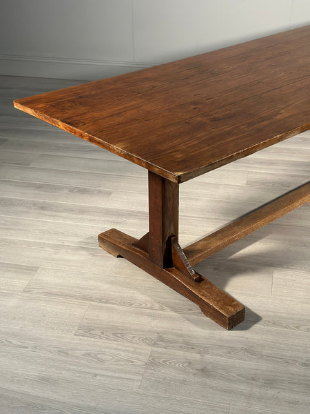 Huge 9ft Antique Oak Refectory Table