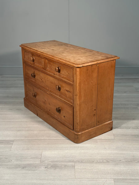 Victorian Pine Chest Of Drawers