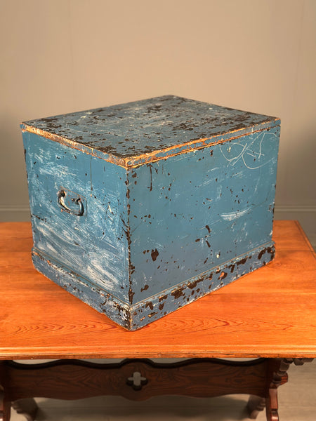 Victorian Pine Chest In Paint