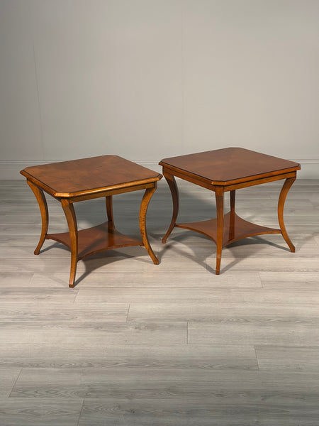 A Pair of Vinatge French Walnut Side Tables