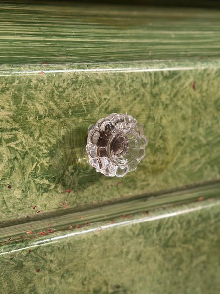 19th Century Pine Chest Of Drawer’s In Green Scumble Paint