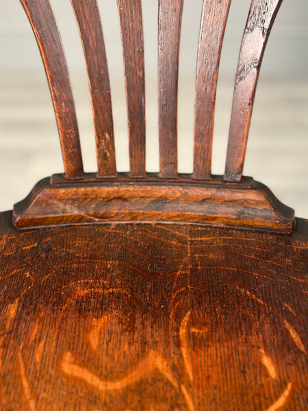 Antique Oak Desk Chair C.1920
