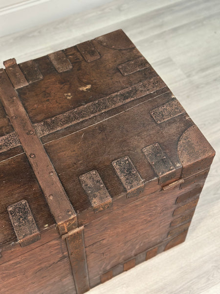 Antique Oak Silver Chest