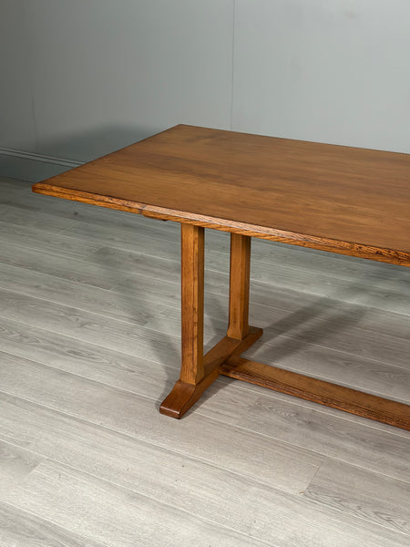 Arts and Crafts Oak Refectory Table By Arthur Reynolds Of Ludlow