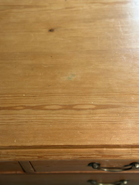 Early 19th Century Pine Linen Press