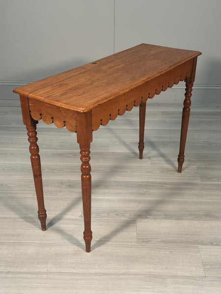 Antique Ecclesiastical Oak Console Table