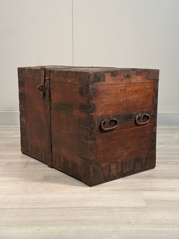Antique Oak Silver Chest