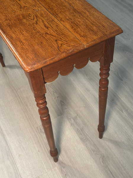Antique Ecclesiastical Oak Console Table