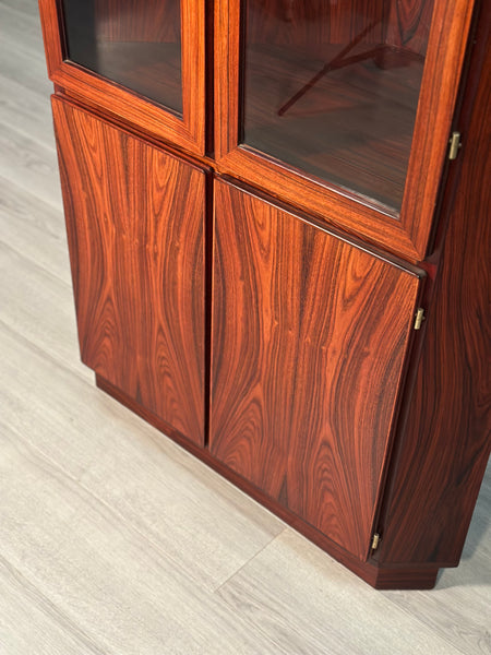 Danish Rosewood Corner Cabinet By Skovby