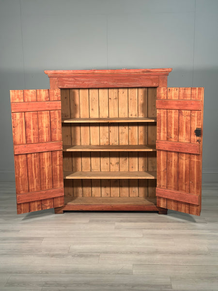 Large Victorian Pine Larder Cupboard