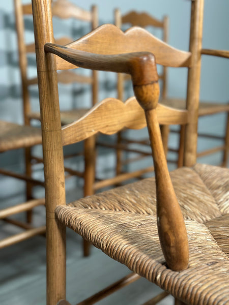 A Set of 6 Antique Pass Dining chairs By Neville Neal