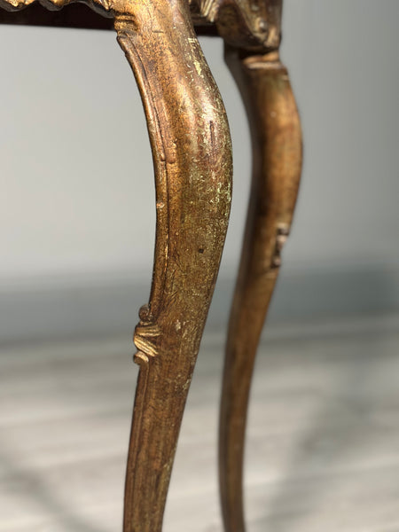 Rococo Style Carved Gilt Console Table