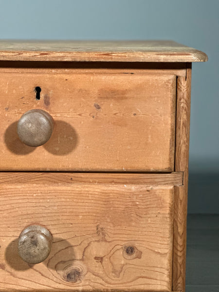 Victorian Pine Chest Of Drawers
