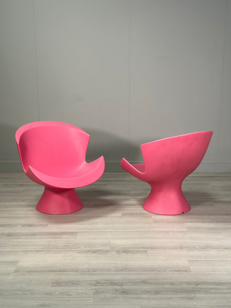 Pair Of Karim Rashid For Label Kite Lounge Chairs
