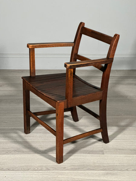 Antique H.M.O.W Oak Desk Chair c.1930